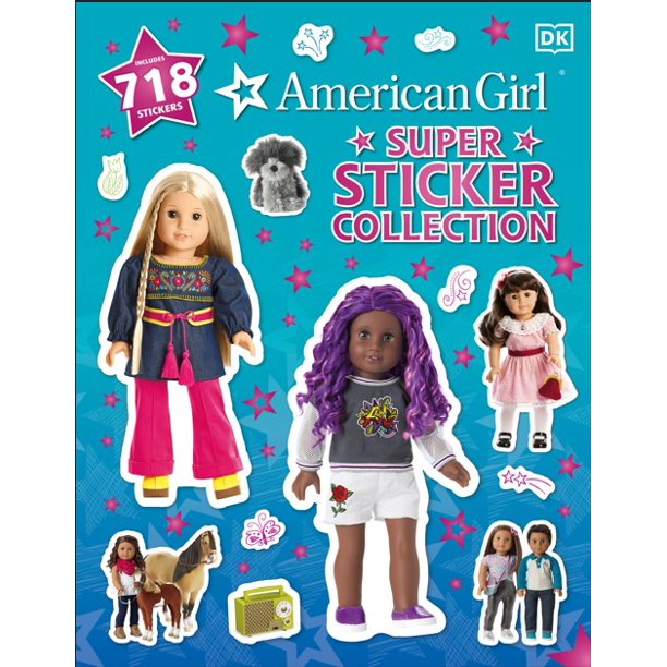 AMERICAN GIRL STICKER BK