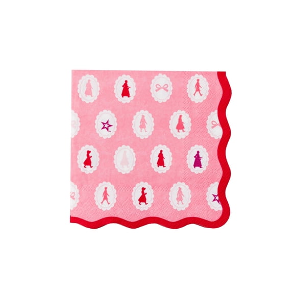 American Girl X Bonjour Fte Classic Icon Cocktail Paper Napkins, Disposable Party Supplies, 20 Count, Small, Beverage Size, Birthday Party