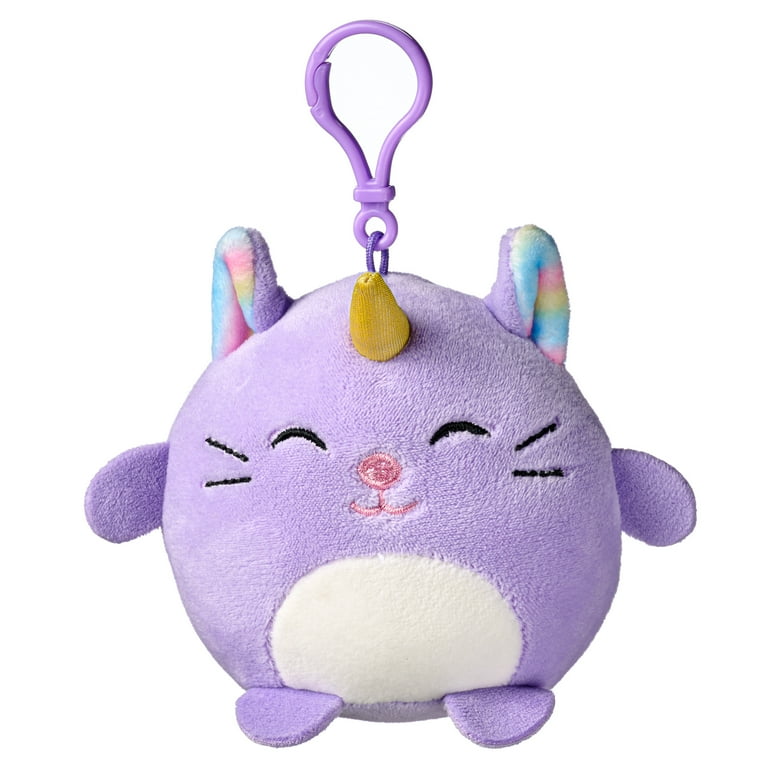 American Greetings 4 in. Plush Unicorn Cat Backpack Clip (1-Count
