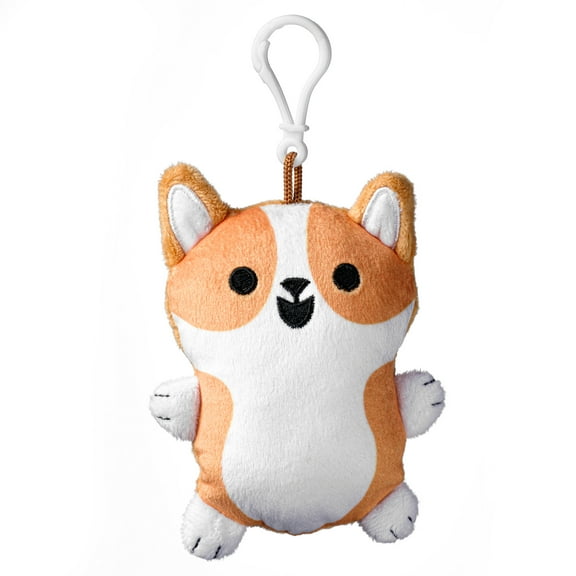 American Greetings 4.75 in. Plush Corgi Backpack Clip for Kids (1-Count)