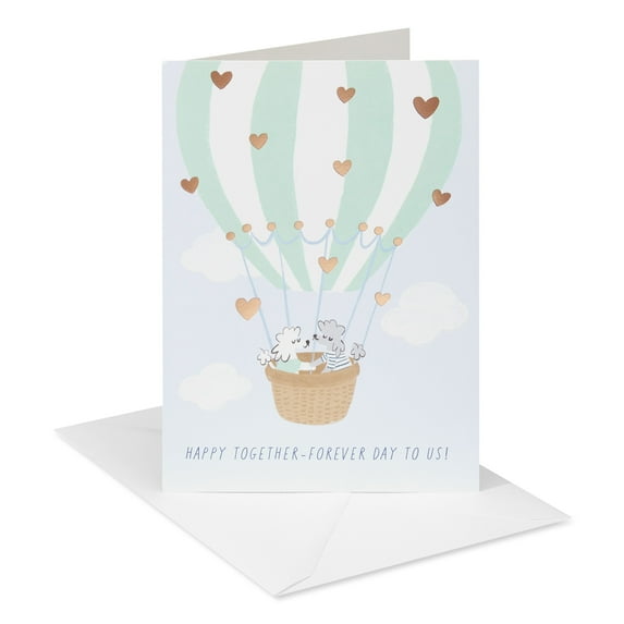 American Greetings Anniversary Card for Wife (Dogs in Balloon)