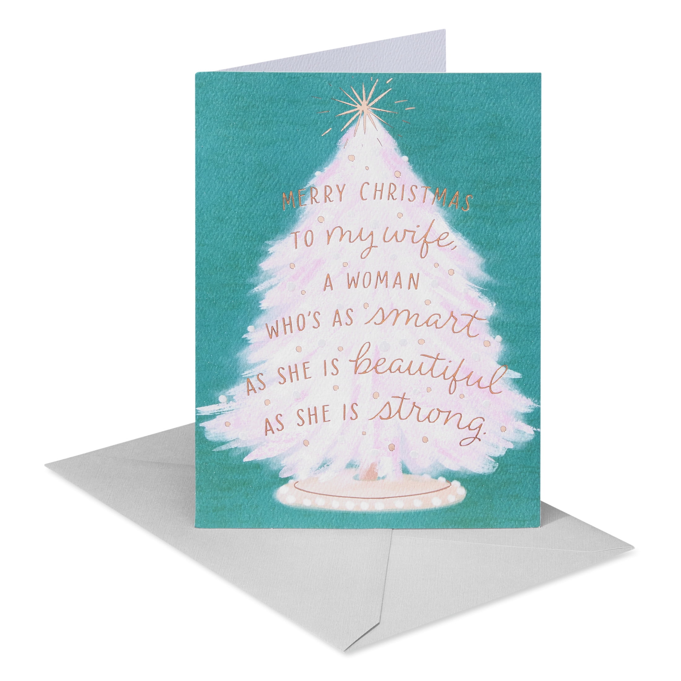 American Greetings Christmas Card for Wife (More than Words) - Walmart.com
