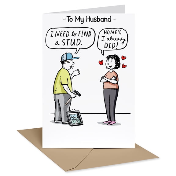 American Greetings Funny Father's Day Card for Husband (Need to Find a Stud)