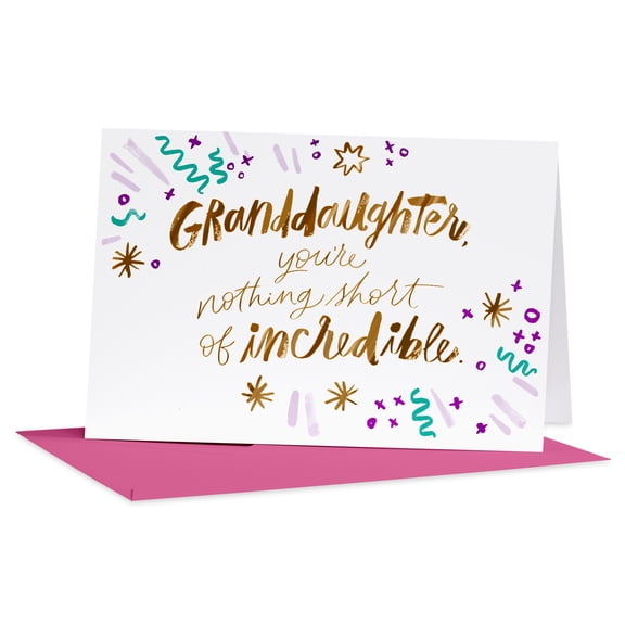 American Greetings Birthday Card for Granddaughter (You're Incredible)
