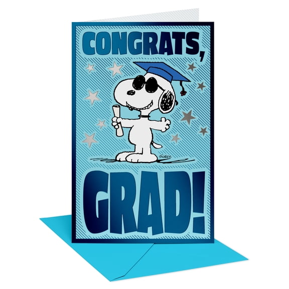 American Greetings Peanuts Snoopy Graduation Card for Any Graduate (You're All Kinds of Amazing)