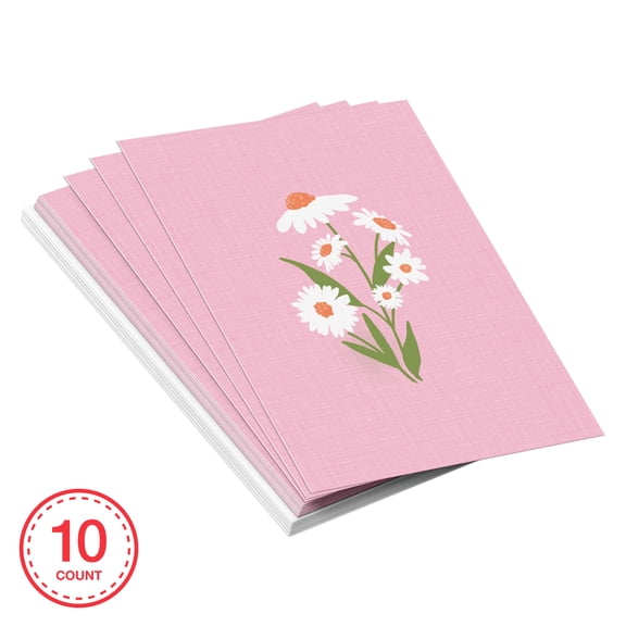 American Greetings Premium Pink Floral Blank Note Cards with Envelopes (10-Count)