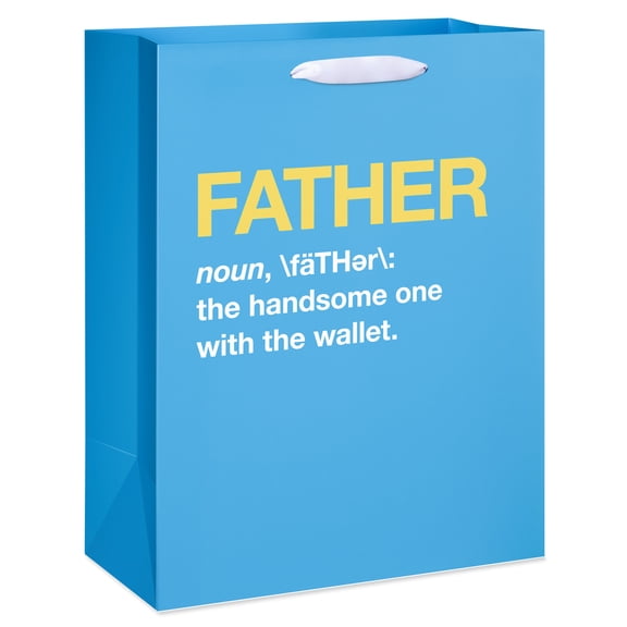American Greetings Large Father's Day Gift Bag for Dad (1 Bag, 12.75 in. x 10 in.)