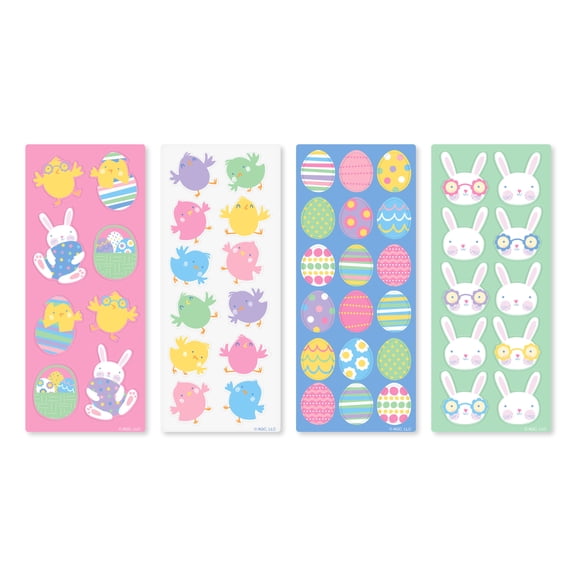 American Greetings Easter Sticker Variety Pack for Kids (8 Sheets, 96 Stickers)