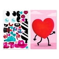 thumbnail image 1 of American Greetings Valentine's Day Repositionable Stickers for Kids, Create-A-Character Design (1 Sheet, 31 Stickers), 1 of 4
