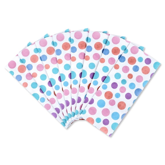 American Greetings 20 in. x 20 in. Easter Gift Tissue Paper, Festive Dots (8-Sheets, 22.2 Sq. ft)