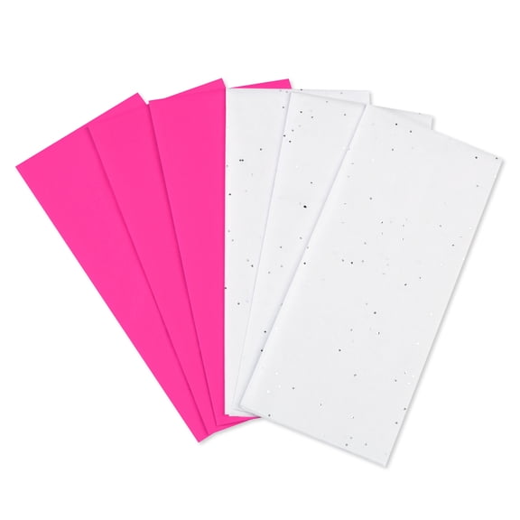 American Greetings 20 in. x 20 in. Easter Gift Tissue Paper, Pink and White (6 Sheets, 16.7 Sq. ft)