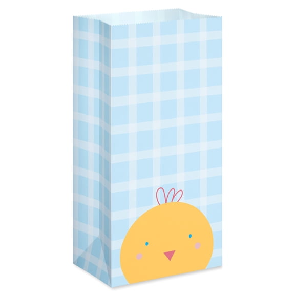 American Greetings 10.38 in. Blue Easter Themed Lunch Bag, Chick Design (1 Bag)