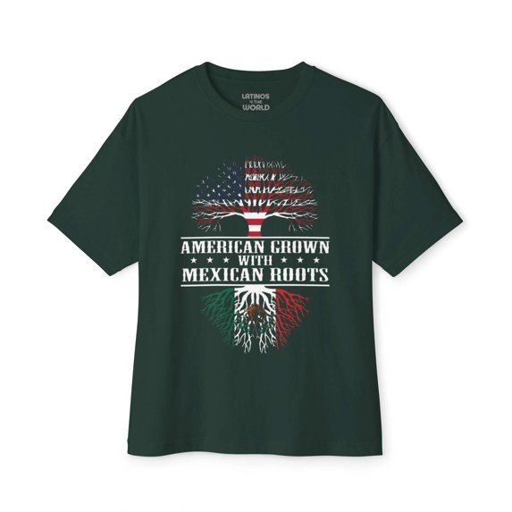 AMERICAN GROWN w/ MEXICAN ROOTS T-Shirt | USA Latino Vibes (Mexico) - July 4th | 2 Colors