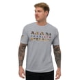 thumbnail image 1 of AMERICAN MAN Fitted T-shirt (Heather Grey, XS), 1 of 4