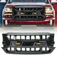 thumbnail image 1 of AMERICAN MODIFIED Armor Grille for 16-19 Chevy Silverado 1500, Glossy Black, 1 of 13