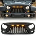 thumbnail image 1 of Pre-Owned AMERICAN MODIFIED Goliath Grill Compatible w/ 07-18 Jeep Wrangler JK, 1 of 11