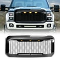 thumbnail image 1 of AMERICAN MODIFIED Front Grille for 2011-2016 Ford F250/350/450/550, Glossy Black, 1 of 13