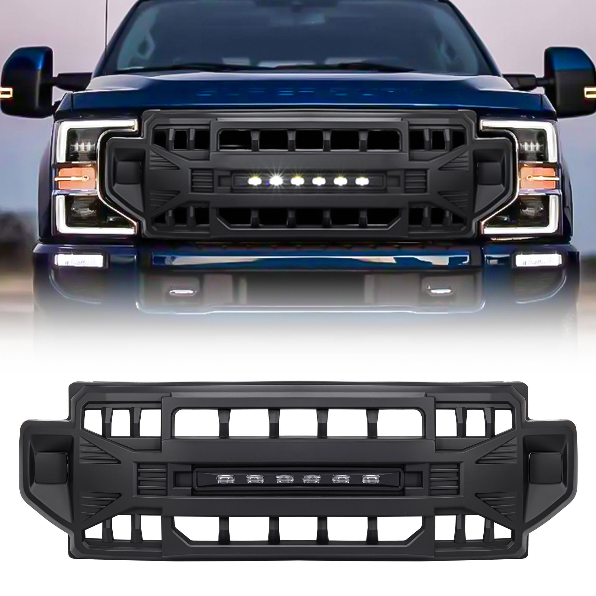 AMERICAN MODIFIED Front Grille for 2020-2022 Ford F250/F350, Matte ...