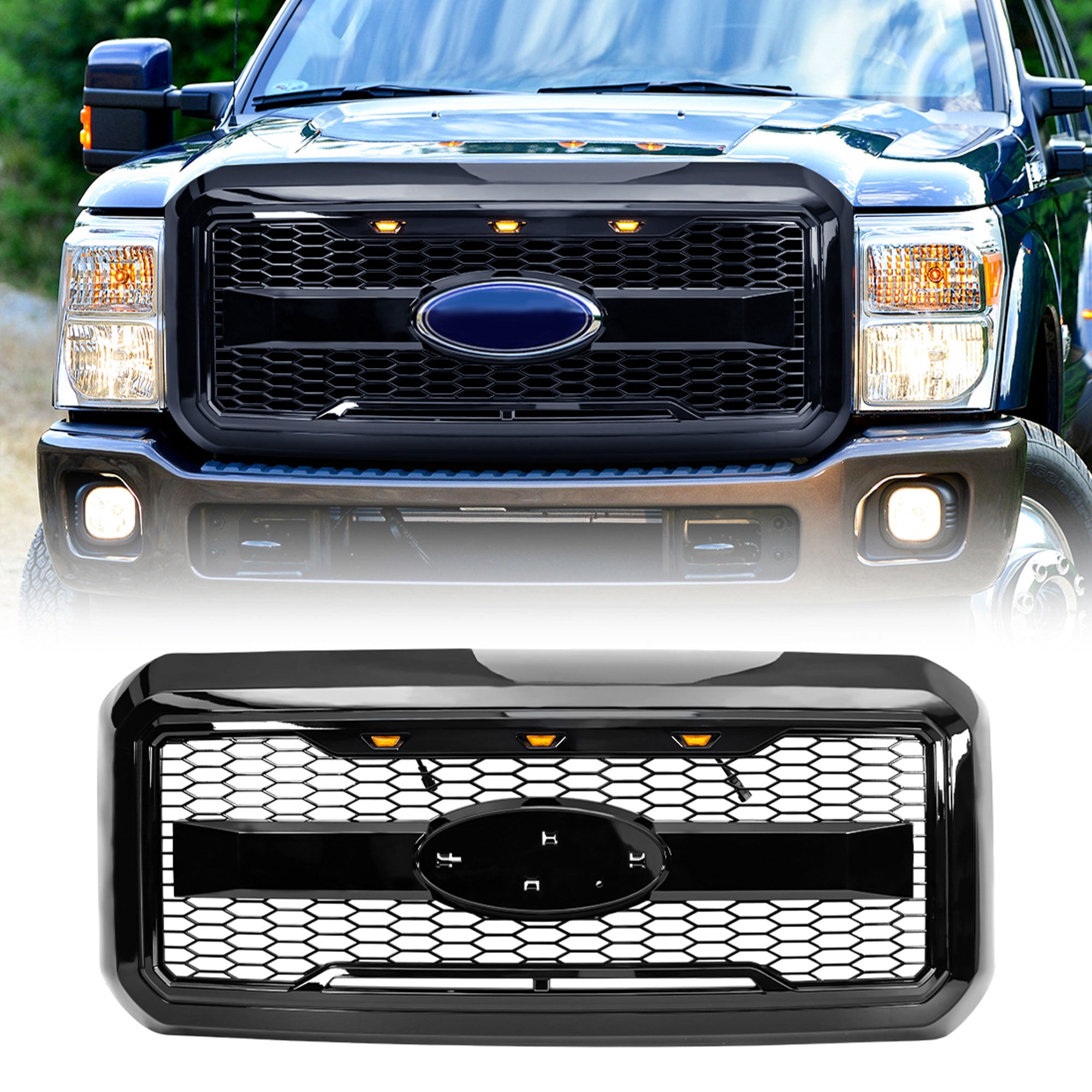 AMERICAN MODIFIED Raptor Style Mesh Grille for 11-16 Ford F250/350/450/550