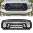 thumbnail image 1 of AMERICAN MODIFIED Rebel Grille w/Amber Lights for 13-18 Dodge Ram 1500, 1 of 13