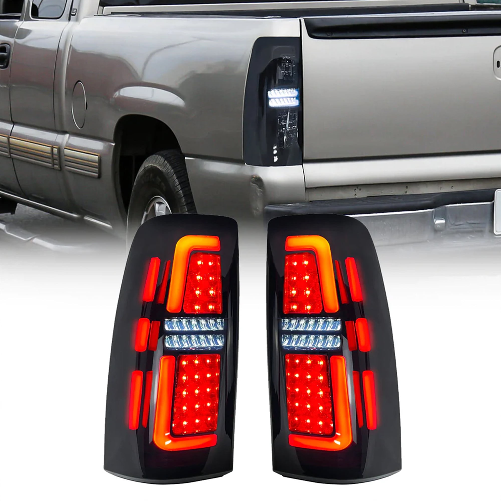 AMERICAN MODIFIED Tail Lights for 9906 Chevy Silverado, 9902 GMC