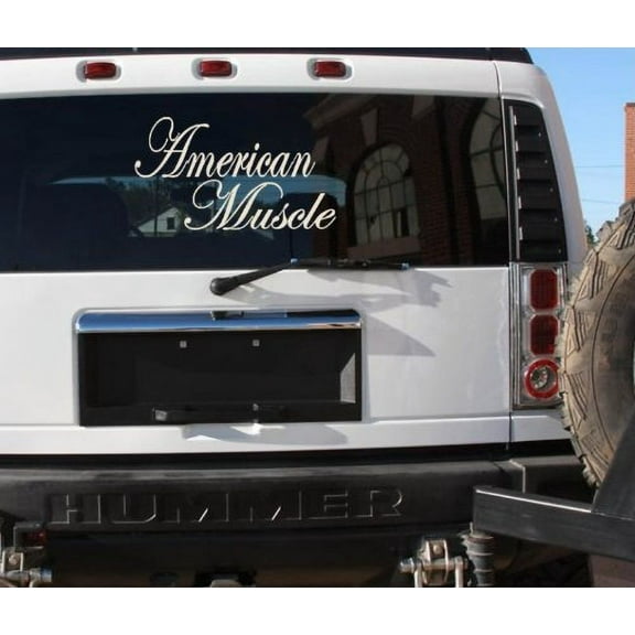 AMERICAN MUSCLE STICKER CAR WEIGHTLIFTING OFFROAD DRAG RACE MUSCLE CAR DECAL