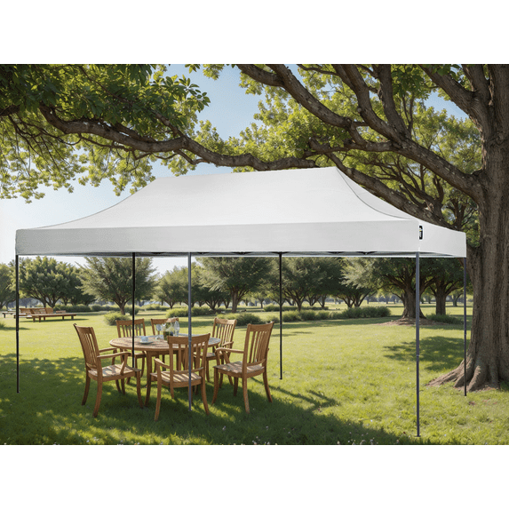 AMERICAN PHOENIX 10x20 Ft White Pop Up Canopy Tent Portable Instant Sun Shelter
