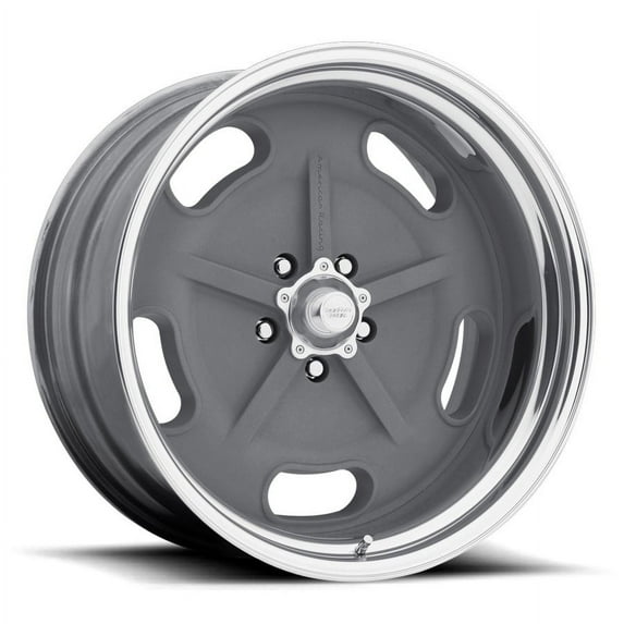 AMERICAN RACING VINTAGE VN470 SALT FLAT 18X8 BLANK XXET 83.06CB MAG GRAY CENTER POLISHED BARREL WHEEL