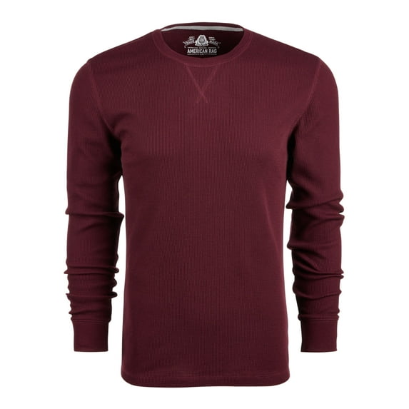 AMERICAN RAG Mens Burgundy Crew Neck Casual Shirt Classic Size: XXL