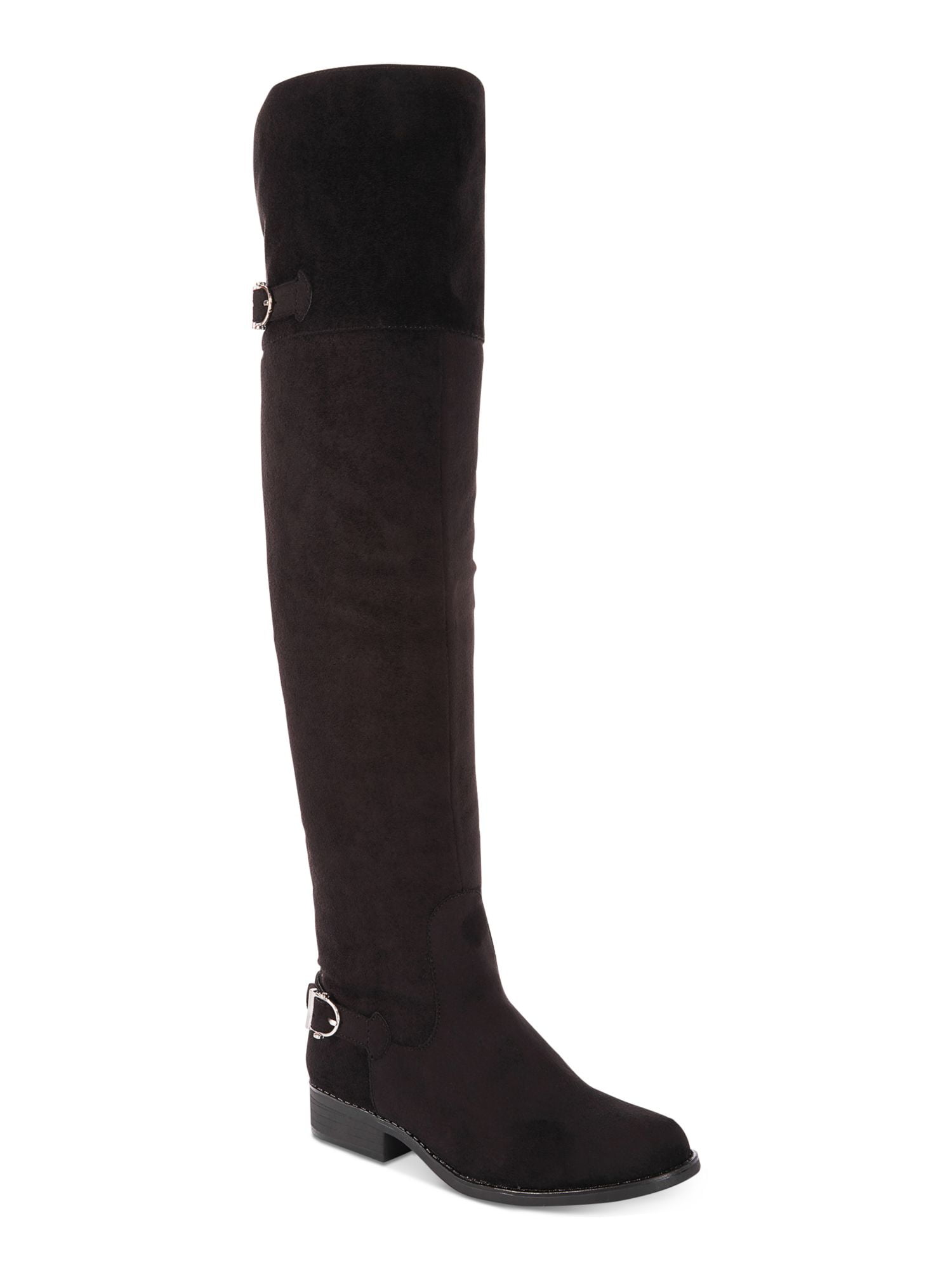 American Rag Womens Adarra Buckle Over The Knee Boots Black 9