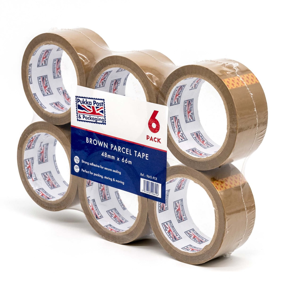 AMERICAN RAVEN Heavy Duty Brown Packing Box Tape [Pack of 6] Brown Tape