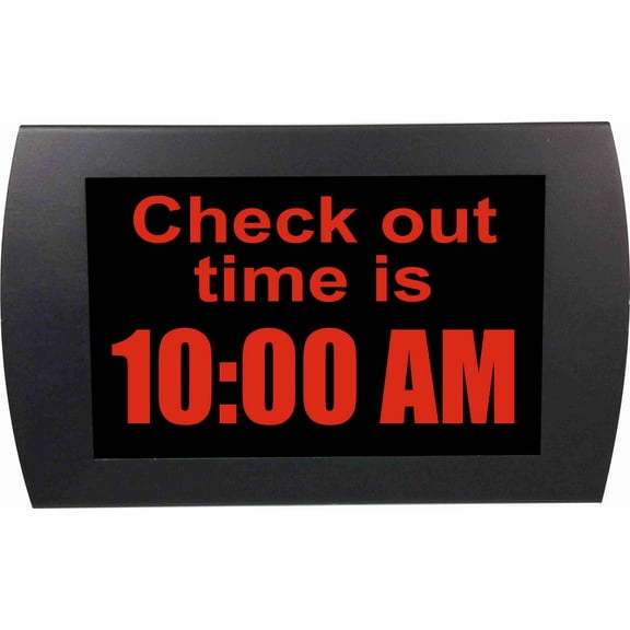 AMERICAN RECORDER - "CHECK OUT TIME" LED Lighted Sign