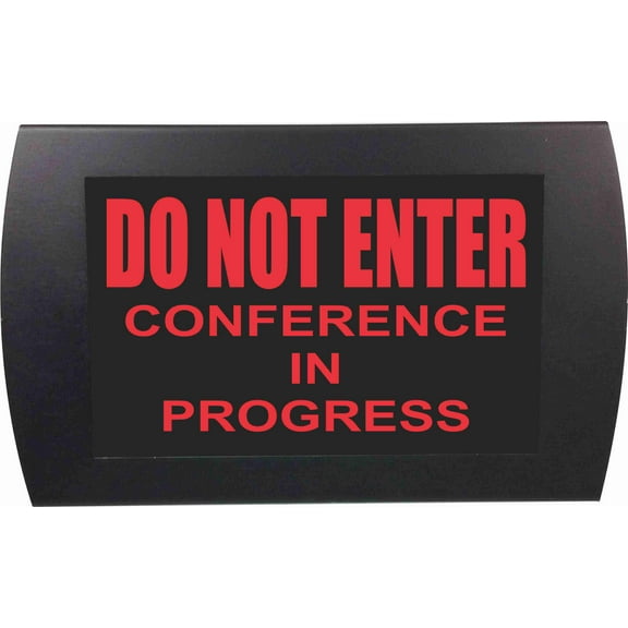 AMERICAN RECORDER - "DO NOT ENTER Conference in Progress" LED Lighted Sign