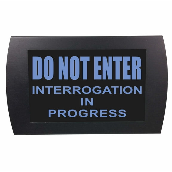 AMERICAN RECORDER - "DO NOT ENTER INTERVIEW IN PROGRESS" LED Lighted Sign