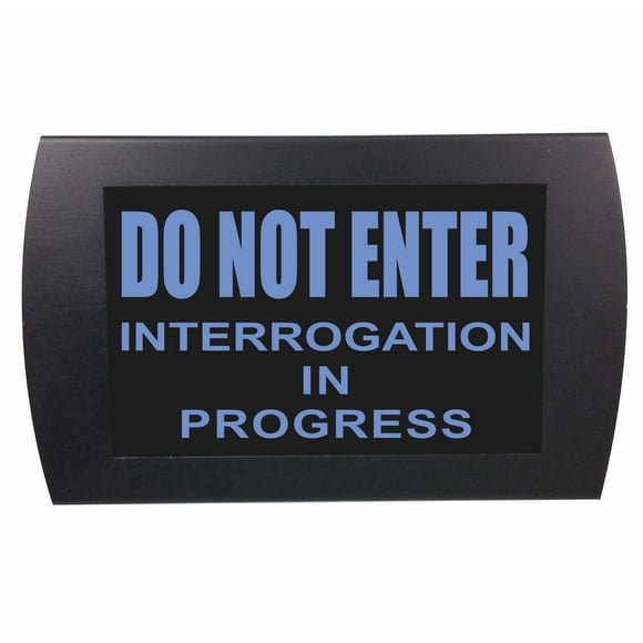 AMERICAN RECORDER - "DO NOT ENTER INTERVIEW IN PROGRESS" LED Lighted Sign