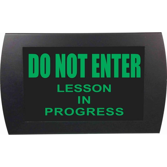 AMERICAN RECORDER - "DO NOT ENTER LESSON IN PROGRESS" LED Lighted Sign