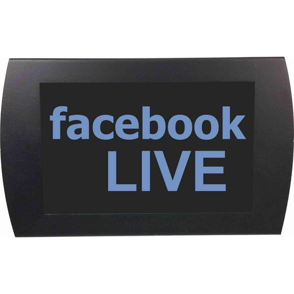 AMERICAN RECORDER - "FACEBOOK LIVE" LED Lighted Sign