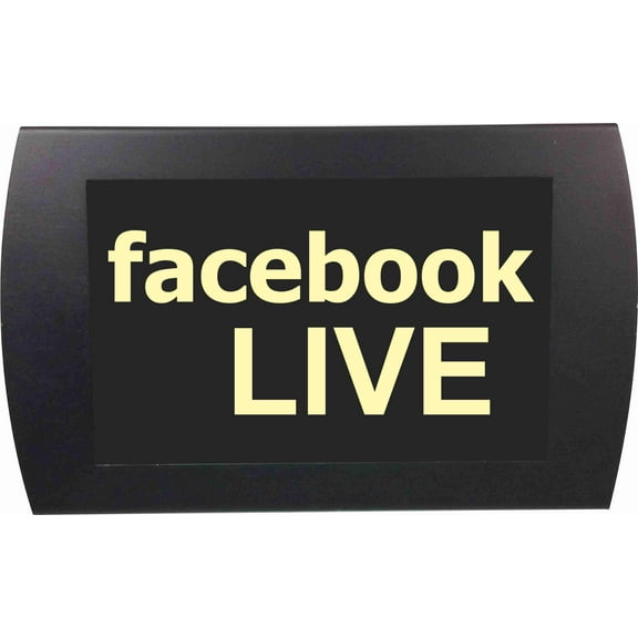 AMERICAN RECORDER - "FACEBOOK LIVE" LED Lighted Sign