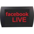 thumbnail image 1 of AMERICAN RECORDER - "FACEBOOK LIVE" LED Lighted Sign, 1 of 5