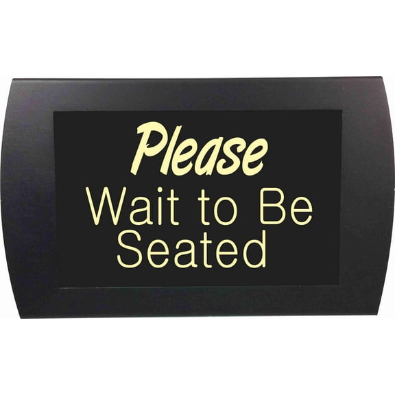 AMERICAN RECORDER - PLEASE WAIT TO BE SEATED" LED Lighted Sign