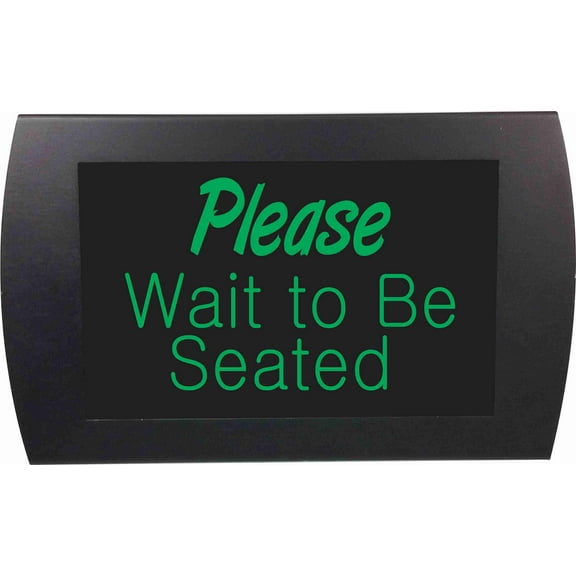 AMERICAN RECORDER - PLEASE WAIT TO BE SEATED" LED Lighted Sign
