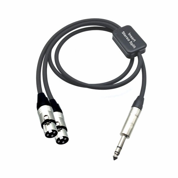 AMERICAN RECORDER PRO Series TRS to XLR Female Insert  Stereo Split Cable