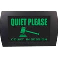 thumbnail image 1 of AMERICAN RECORDER - "QUIET PLEASE Court in Session" LED Lighted Sign, 1 of 5