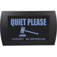 thumbnail image 1 of AMERICAN RECORDER - "QUIET PLEASE Court in Session" LED Lighted Sign, 1 of 5