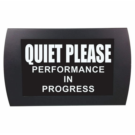 AMERICAN RECORDER - "QUIET PLEASE Performance in Progress" LED Lighted Sign