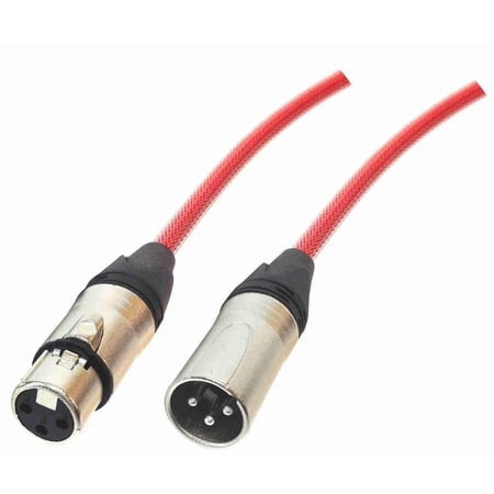 AMERICAN RECORDER Quad XLR Microphone Cable with Tough Nylon Sleeve