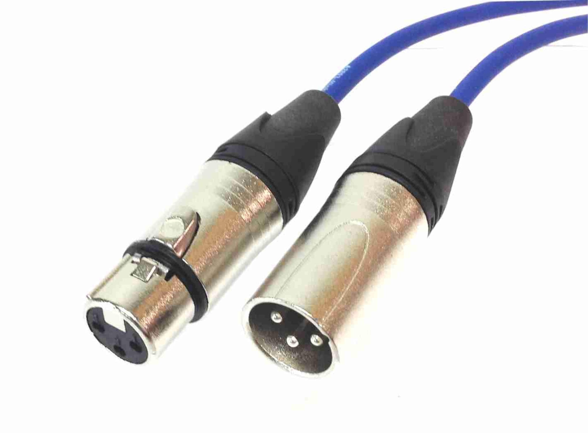 AMERICAN RECORDER Quad XLR Microphone Cable with Tough Nylon Sleeve