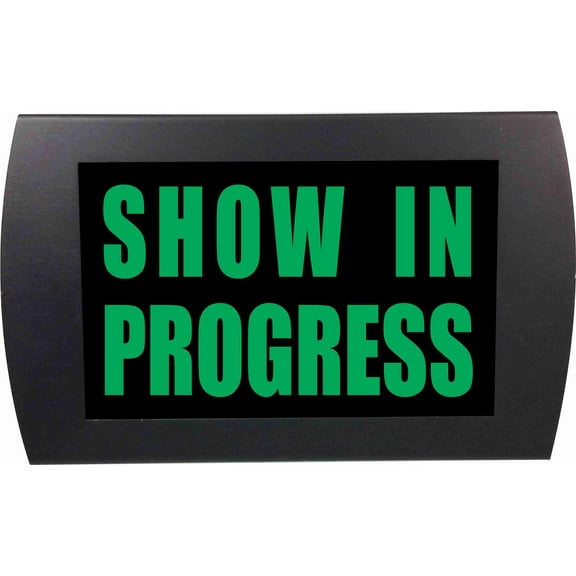 AMERICAN RECORDER - "SHOW IN PROGRESS" LED Lighted Sign