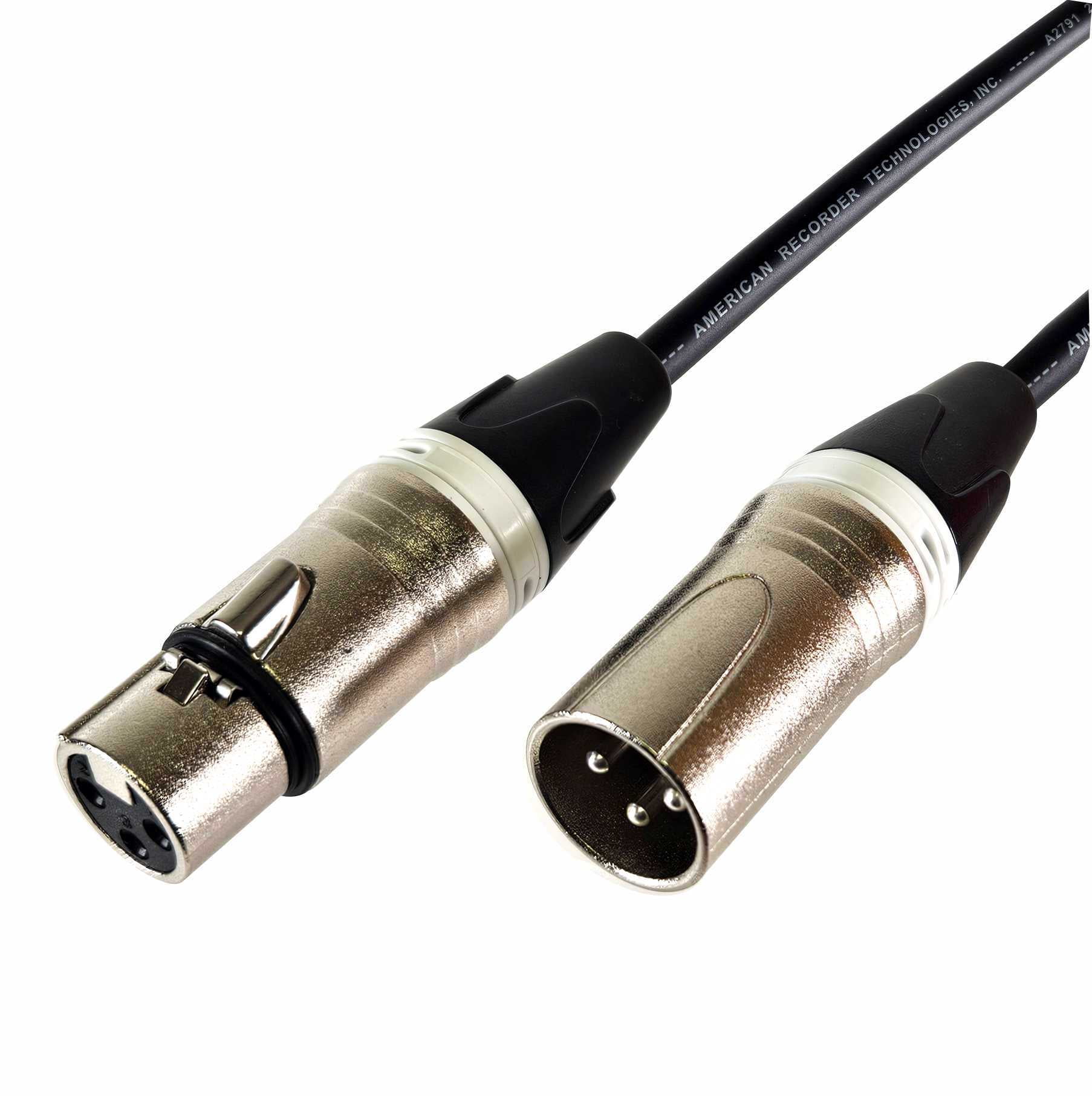 AMERICAN RECORDER XLR to XLR Balanced Microphone Cable - White