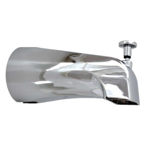 Elegant Polished Chrome Steel Diverter Tub Spout